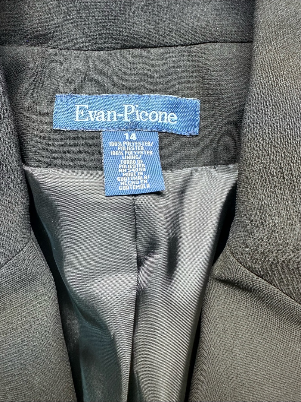 Evan Picone Olive-Brown Single-Button Blazer - Picture 2 of 7